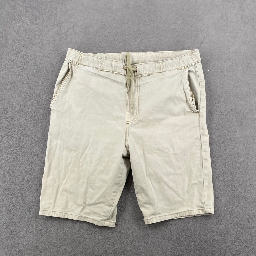 Bullhead California Republic Mens Skinny Chino Shorts Khaki Tan Size Medium